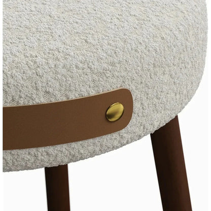 Solid Wood Modern Stool - LOOMLAN - Urbia - Poufs and Stools