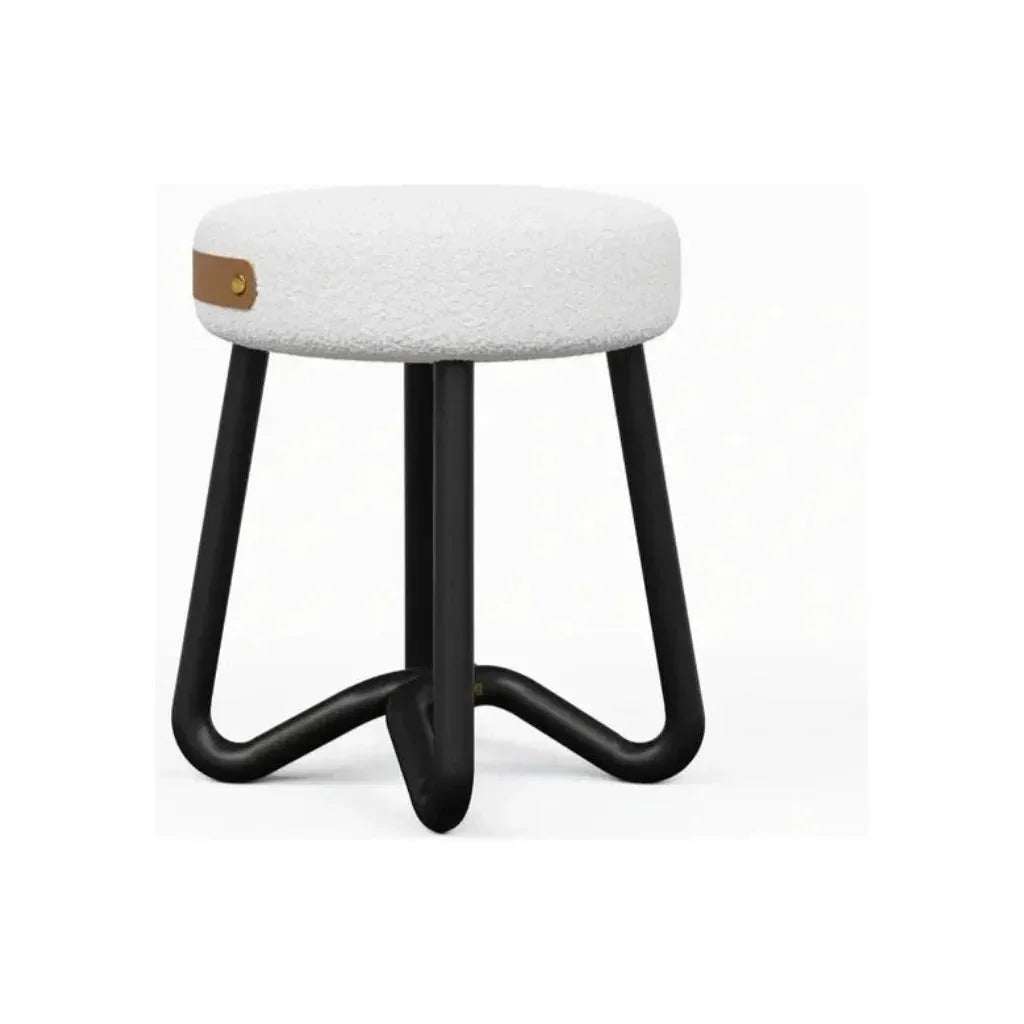 Solid Wood Modern Stool - LOOMLAN - Urbia - Poufs and Stools
