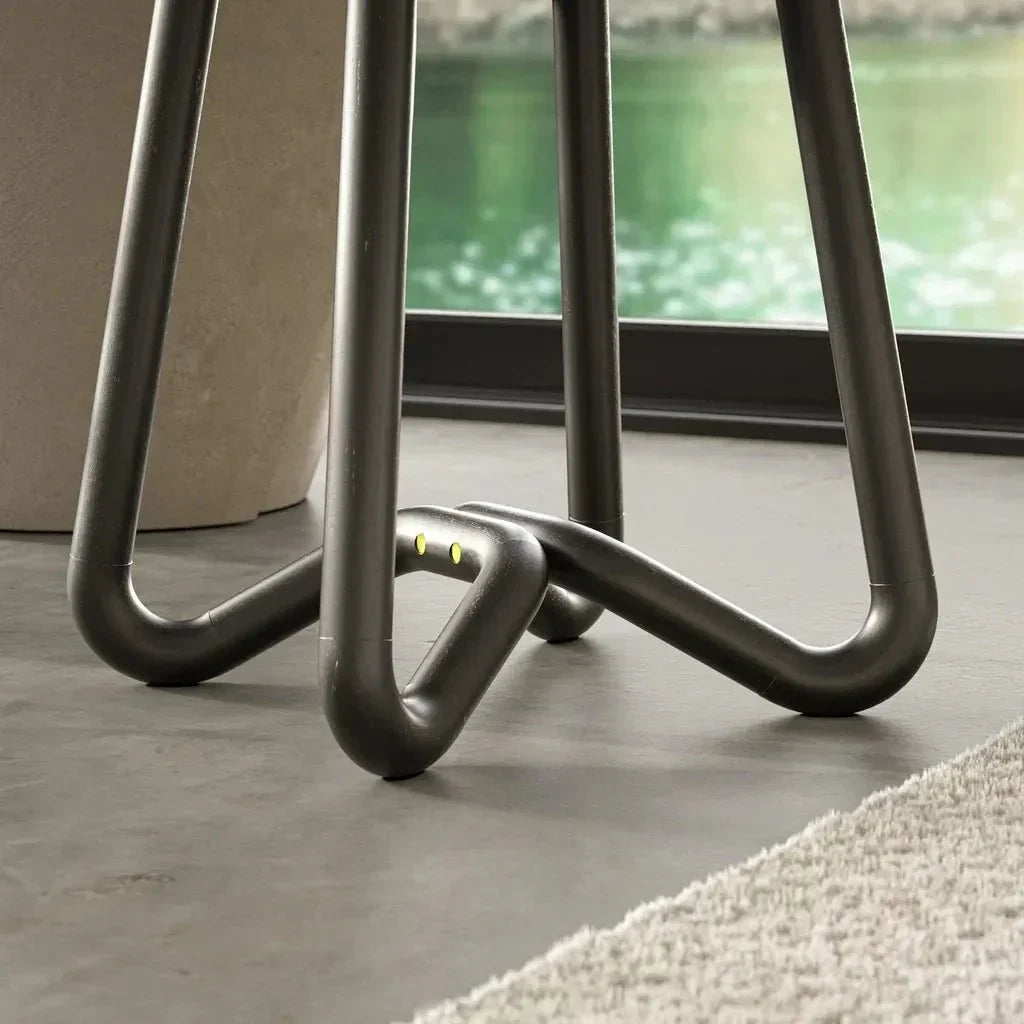 Solid Wood Modern Stool - LOOMLAN - Urbia - Poufs and Stools