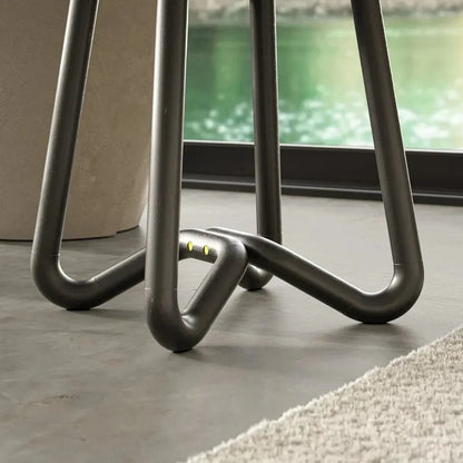 Solid Wood Modern Stool - LOOMLAN - Urbia - Poufs and Stools