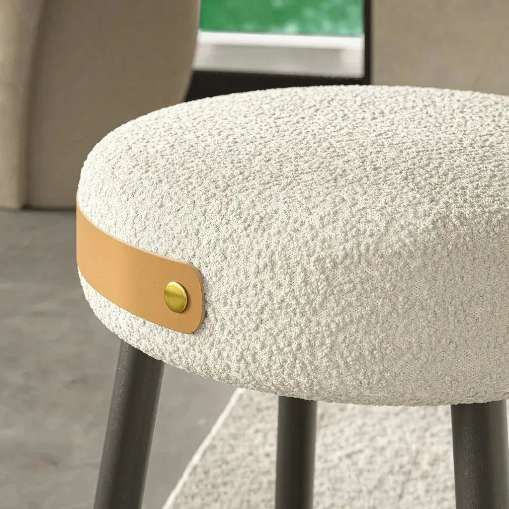 Solid Wood Modern Stool - LOOMLAN - Urbia - Poufs and Stools