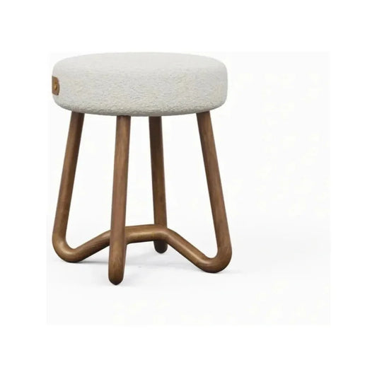 Solid Wood Modern Stool - LOOMLAN - Urbia - Poufs and Stools