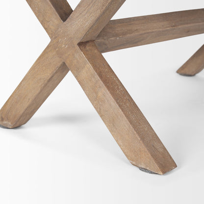 Solis Fabric X-Frame Bedroom Bench