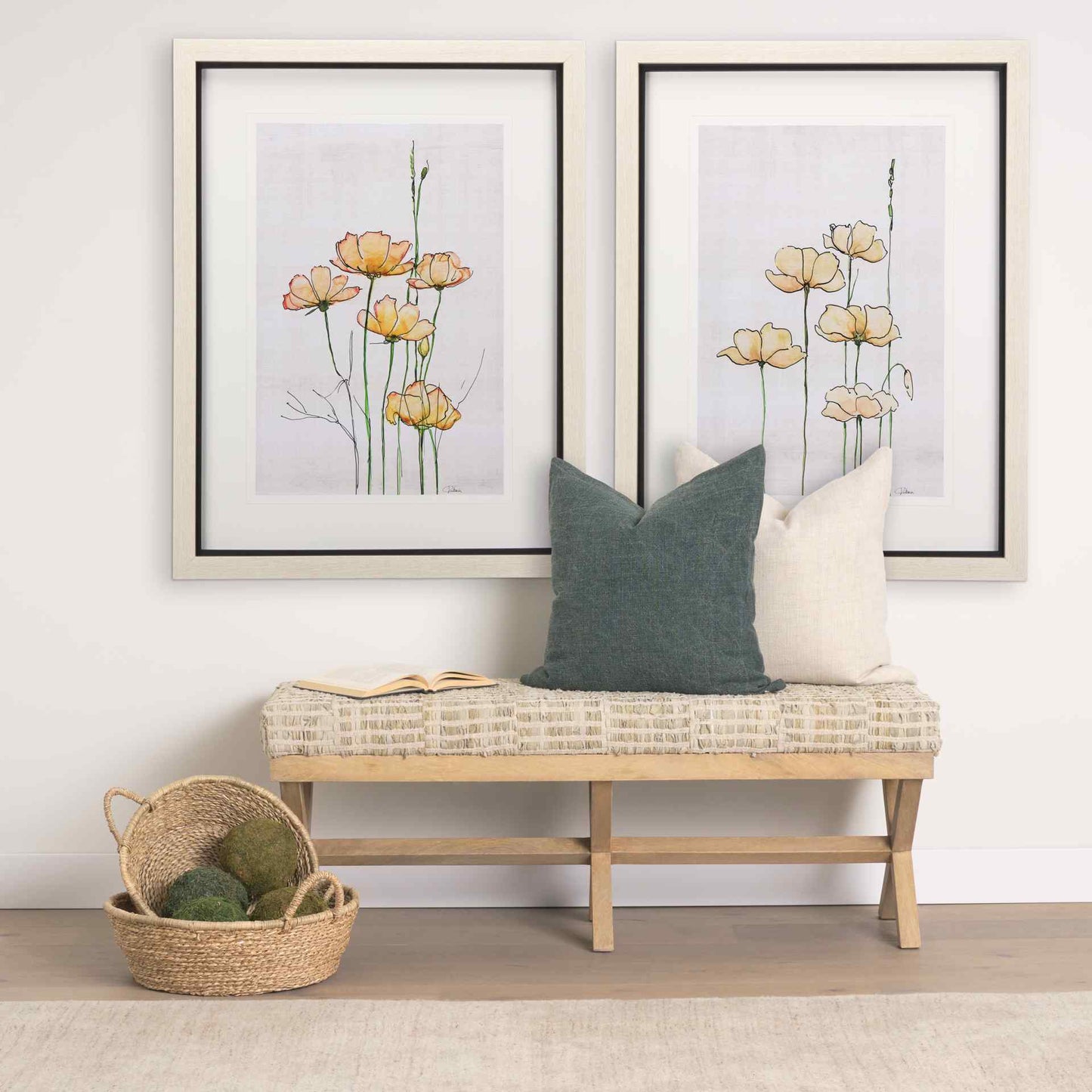 Solis Fabric X-Frame Bedroom Bench