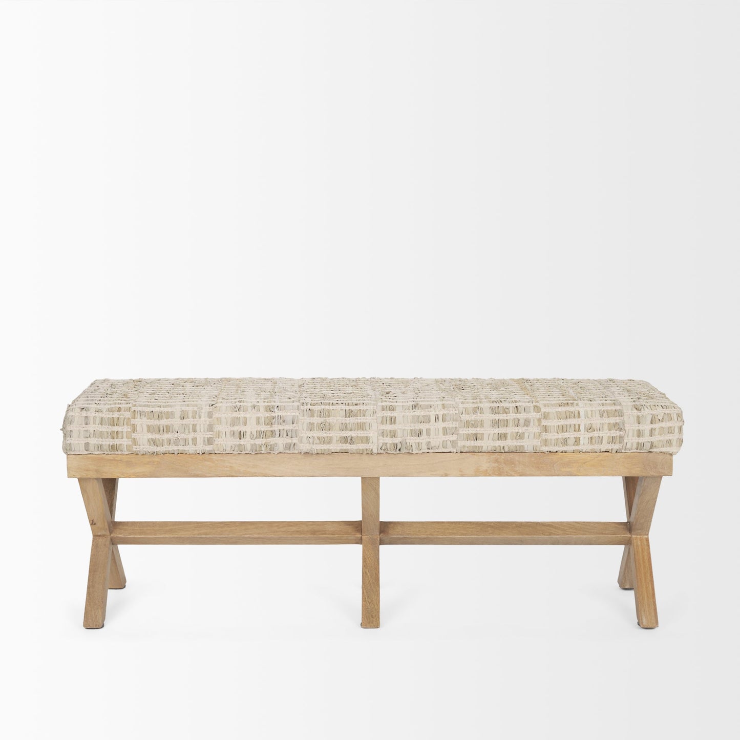Solis Fabric X-Frame Bedroom Bench