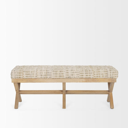 Solis Fabric X-Frame Bedroom Bench