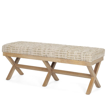 Solis Fabric X-Frame Bedroom Bench