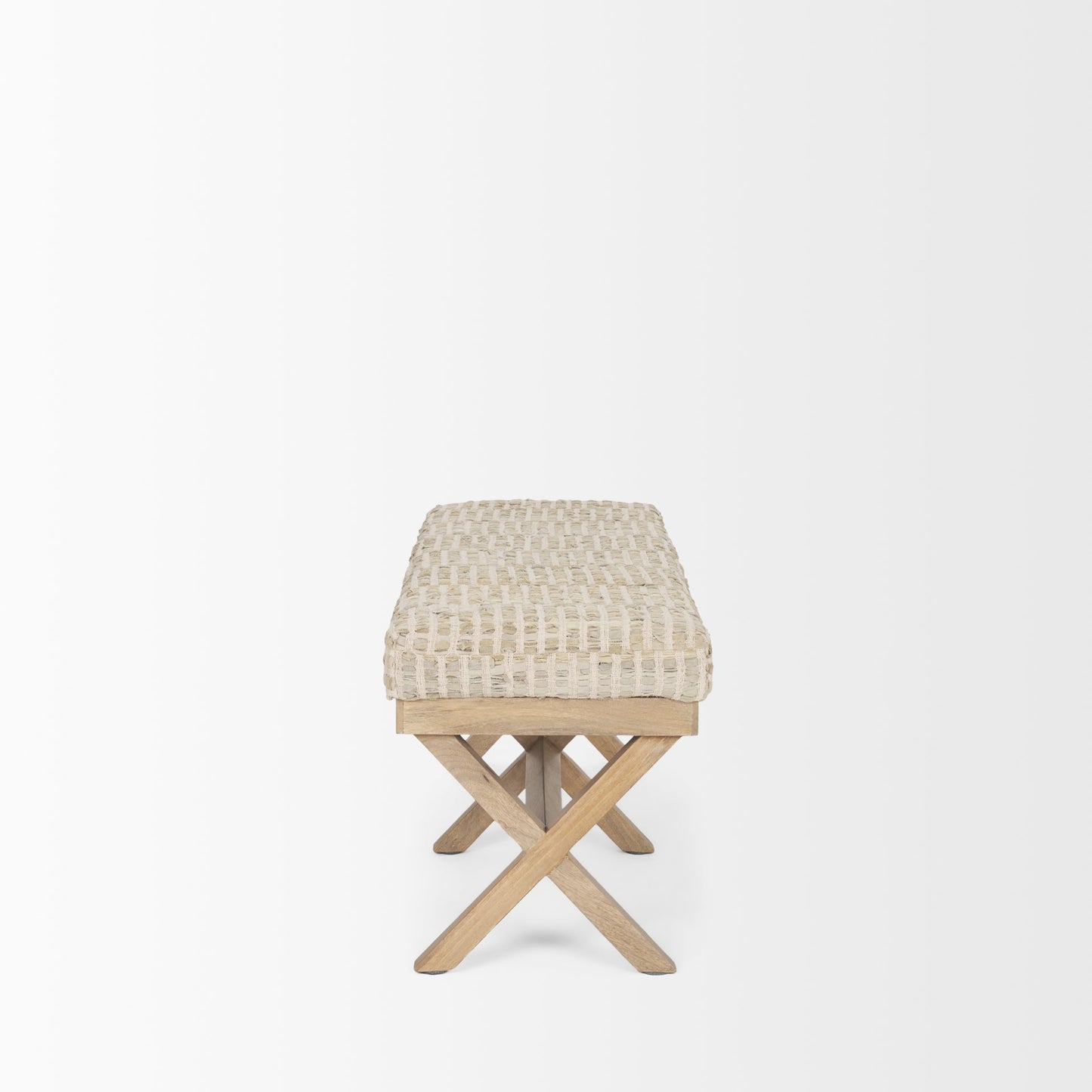 Solis Fabric X-Frame Bedroom Bench