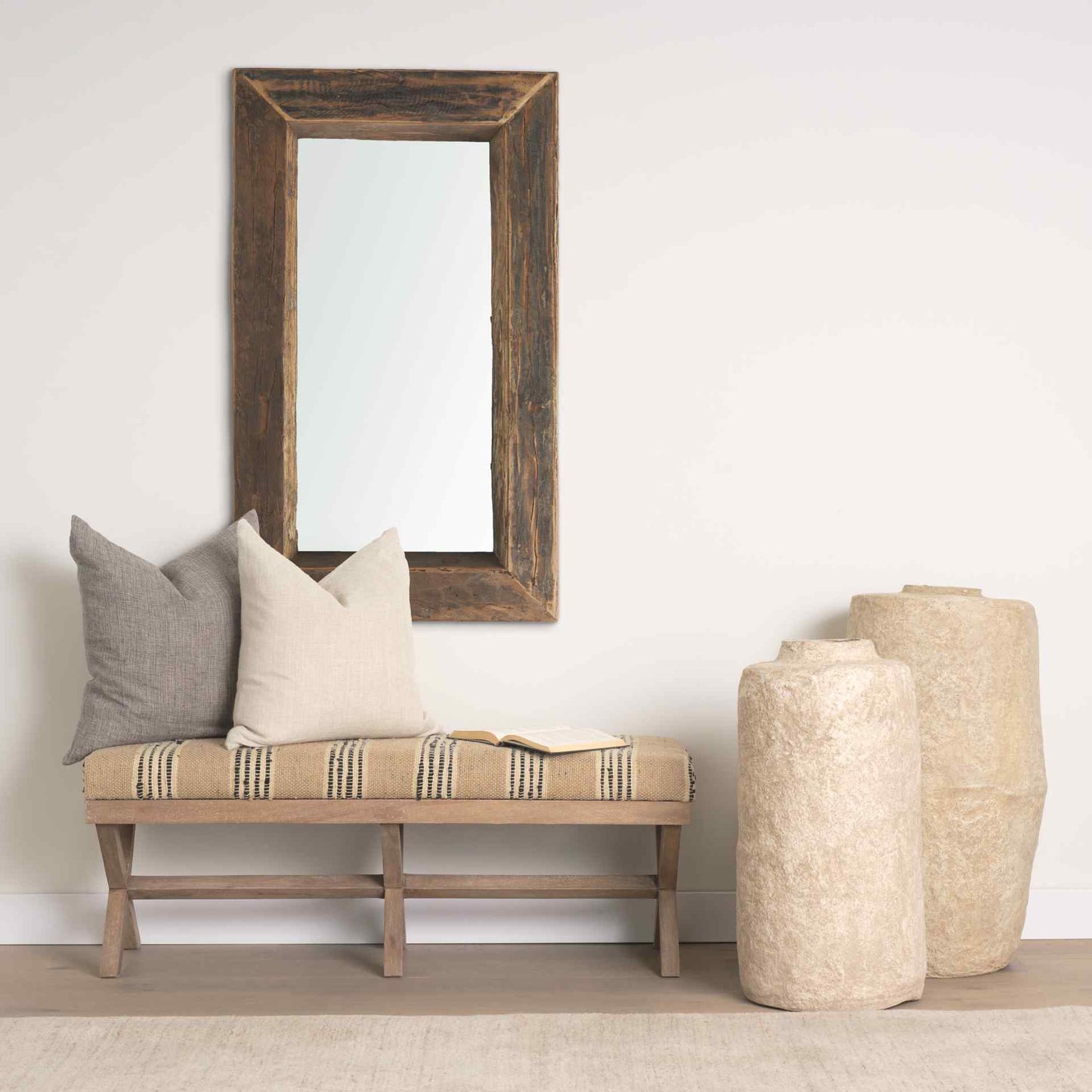 Solis Fabric X-Frame Bedroom Bench