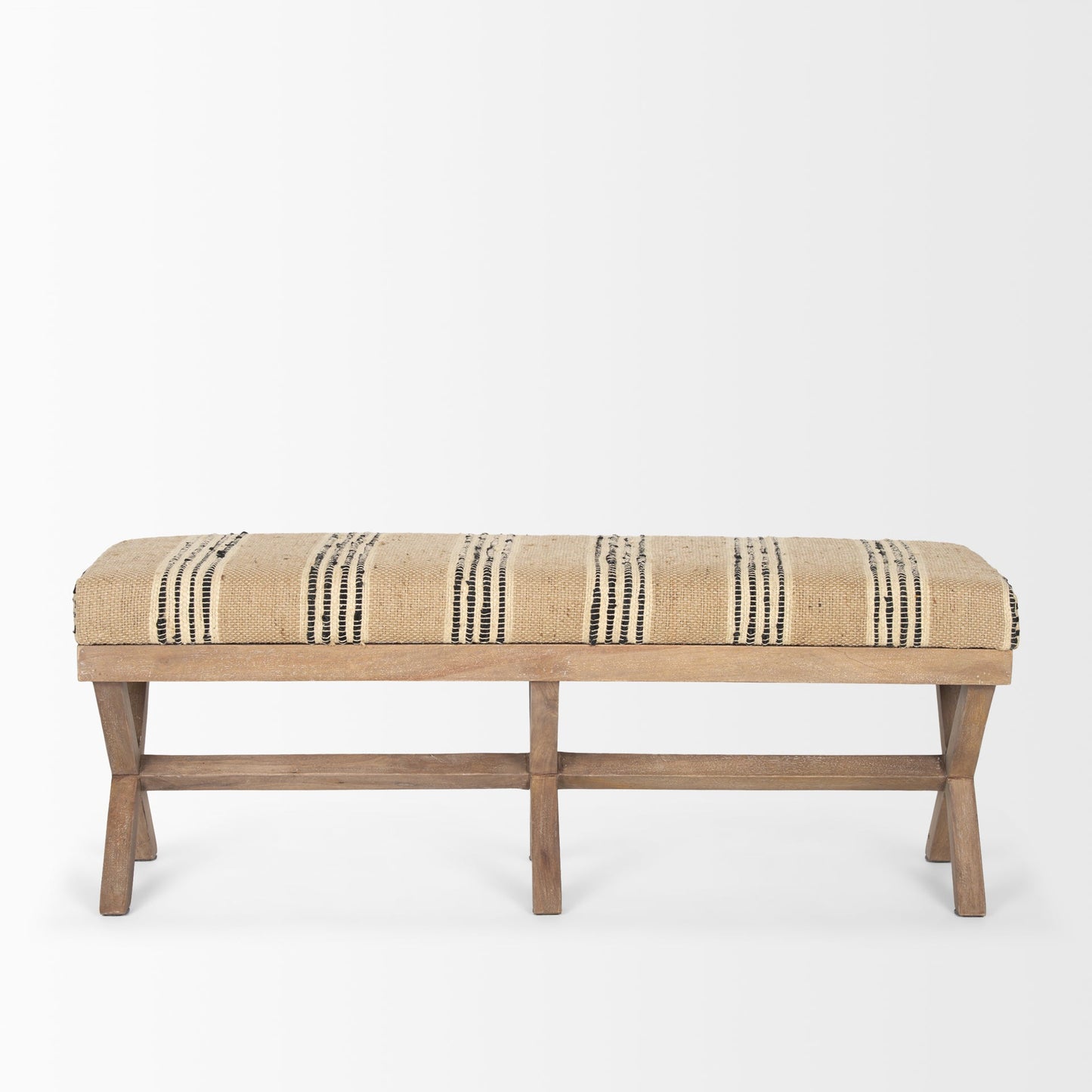 Solis Fabric X-Frame Bedroom Bench
