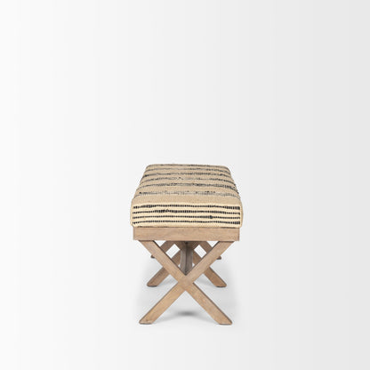 Solis Fabric X-Frame Bedroom Bench