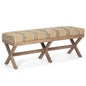 Solis Fabric X-Frame Bedroom Bench