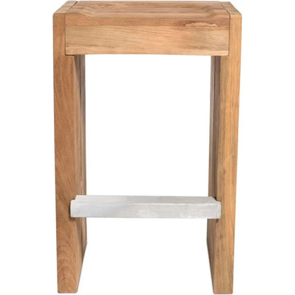 Solo Bar Stool Set of Two -Brown Outdoor Bar Stools-Outdoor Bar Stools-Seasonal Living-LOOMLAN