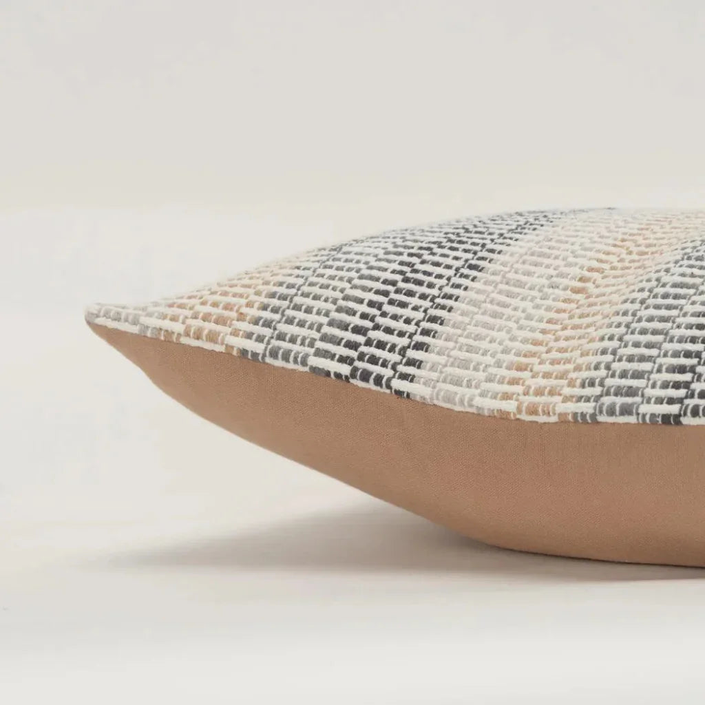 Solo Brown Lumbar Pillow Cover With Insert - LOOMLAN - LOOMLAN - Throw Pillows