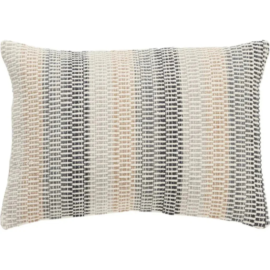 Solo Brown Lumbar Pillow Cover With Insert - LOOMLAN - LOOMLAN - Throw Pillows