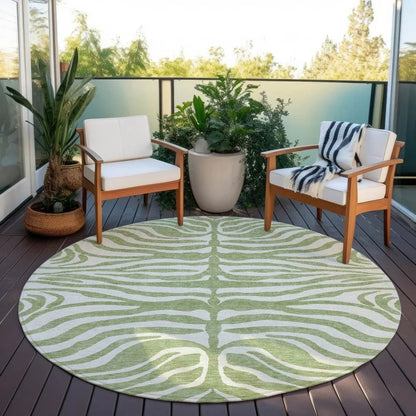 Solstice Aloe Washable Indoor-Outdoor Rug-Outdoor Rugs-LOOMLAN Rugs-LOOMLAN