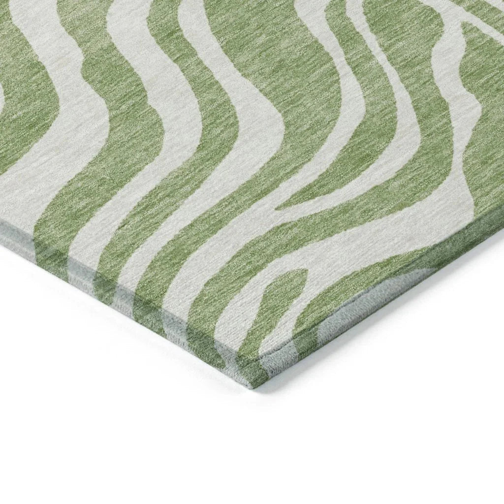 Solstice Aloe Washable Indoor-Outdoor Rug-Outdoor Rugs-LOOMLAN Rugs-LOOMLAN