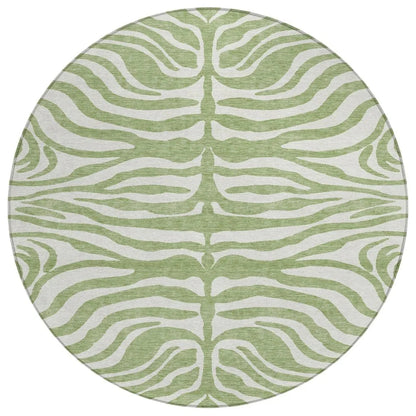 Solstice Aloe Washable Indoor-Outdoor Rug-Outdoor Rugs-LOOMLAN Rugs-8' x 8'-LOOMLAN