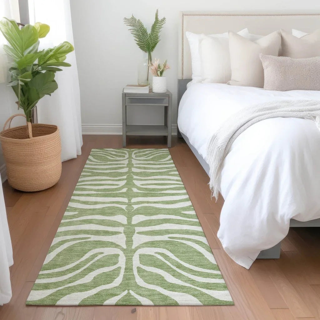 Solstice Aloe Washable Indoor-Outdoor Rug-Outdoor Rugs-LOOMLAN Rugs-LOOMLAN