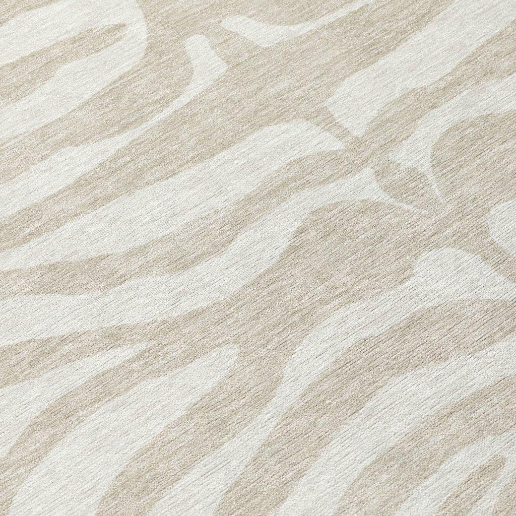 Solstice Beige Washable Indoor-Outdoor Rug-Outdoor Rugs-LOOMLAN Rugs-LOOMLAN