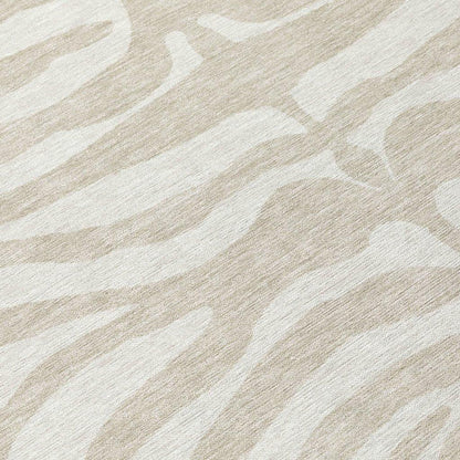 Solstice Beige Washable Indoor-Outdoor Rug-Outdoor Rugs-LOOMLAN Rugs-LOOMLAN