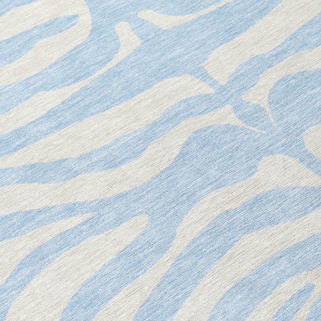 Solstice Blue Washable Indoor-Outdoor Rug-Outdoor Rugs-LOOMLAN Rugs-LOOMLAN