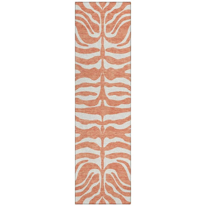 Solstice Coral Washable Indoor-Outdoor Rug-Outdoor Rugs-LOOMLAN Rugs-2'3" x 7'6"-LOOMLAN