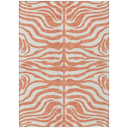 Solstice Coral Washable Indoor-Outdoor Rug-Outdoor Rugs-LOOMLAN Rugs-2'6" x 3'10"-LOOMLAN