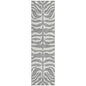 Solstice Gray Washable Indoor-Outdoor Rug-Outdoor Rugs-LOOMLAN Rugs-2'3" x 7'6"-LOOMLAN