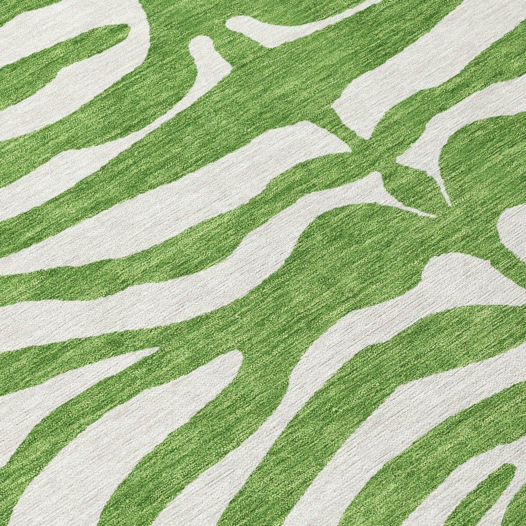 Solstice Green Washable Indoor-Outdoor Rug-Outdoor Rugs-LOOMLAN Rugs-LOOMLAN
