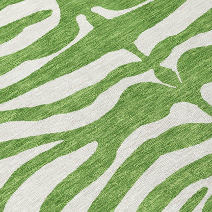 Solstice Green Washable Indoor-Outdoor Rug-Outdoor Rugs-LOOMLAN Rugs-LOOMLAN