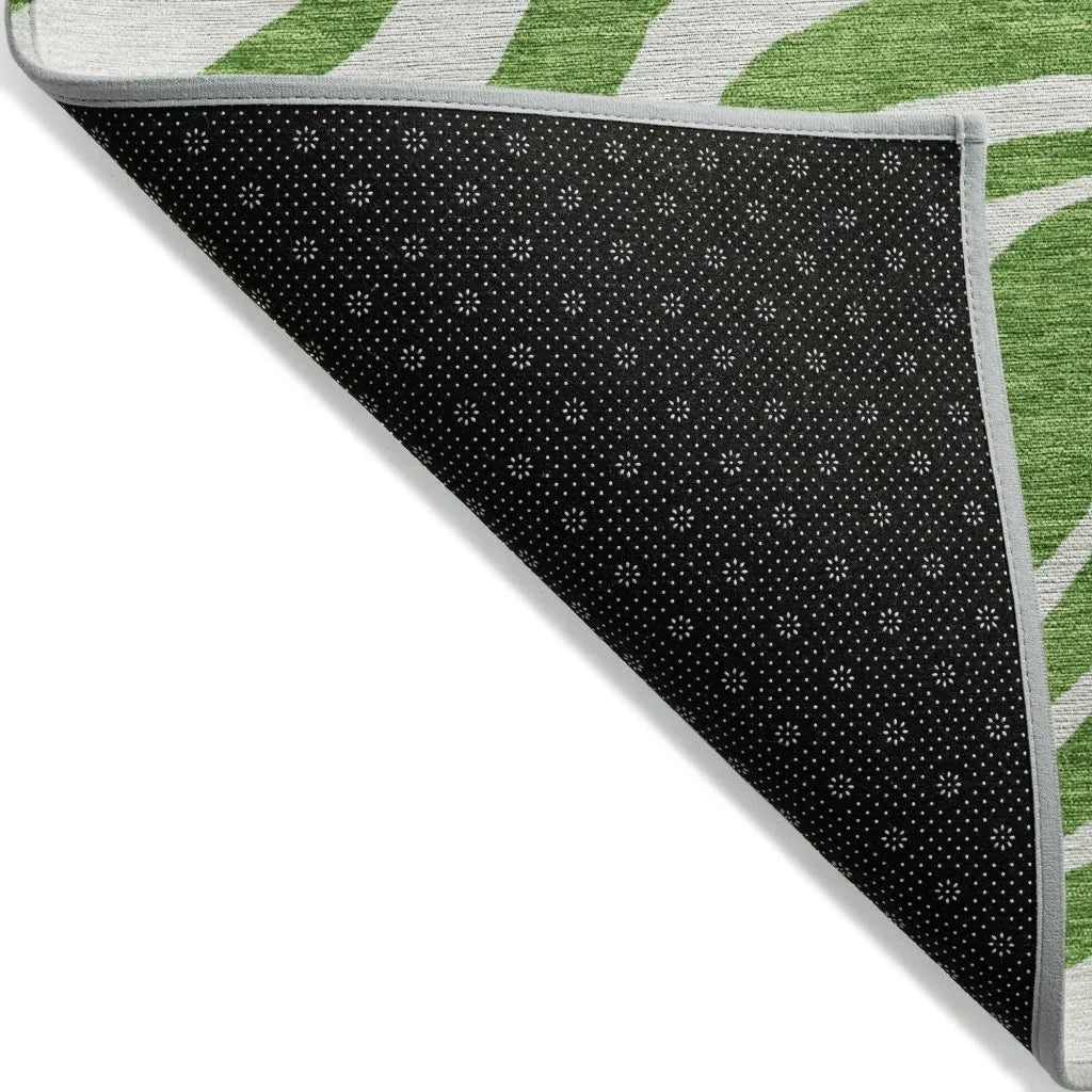 Solstice Green Washable Indoor-Outdoor Rug-Outdoor Rugs-LOOMLAN Rugs-LOOMLAN