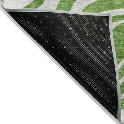 Solstice Green Washable Indoor-Outdoor Rug-Outdoor Rugs-LOOMLAN Rugs-LOOMLAN