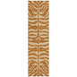 Solstice Orange Washable Indoor-Outdoor Rug-Outdoor Rugs-LOOMLAN Rugs-2'3" x 7'6"-LOOMLAN