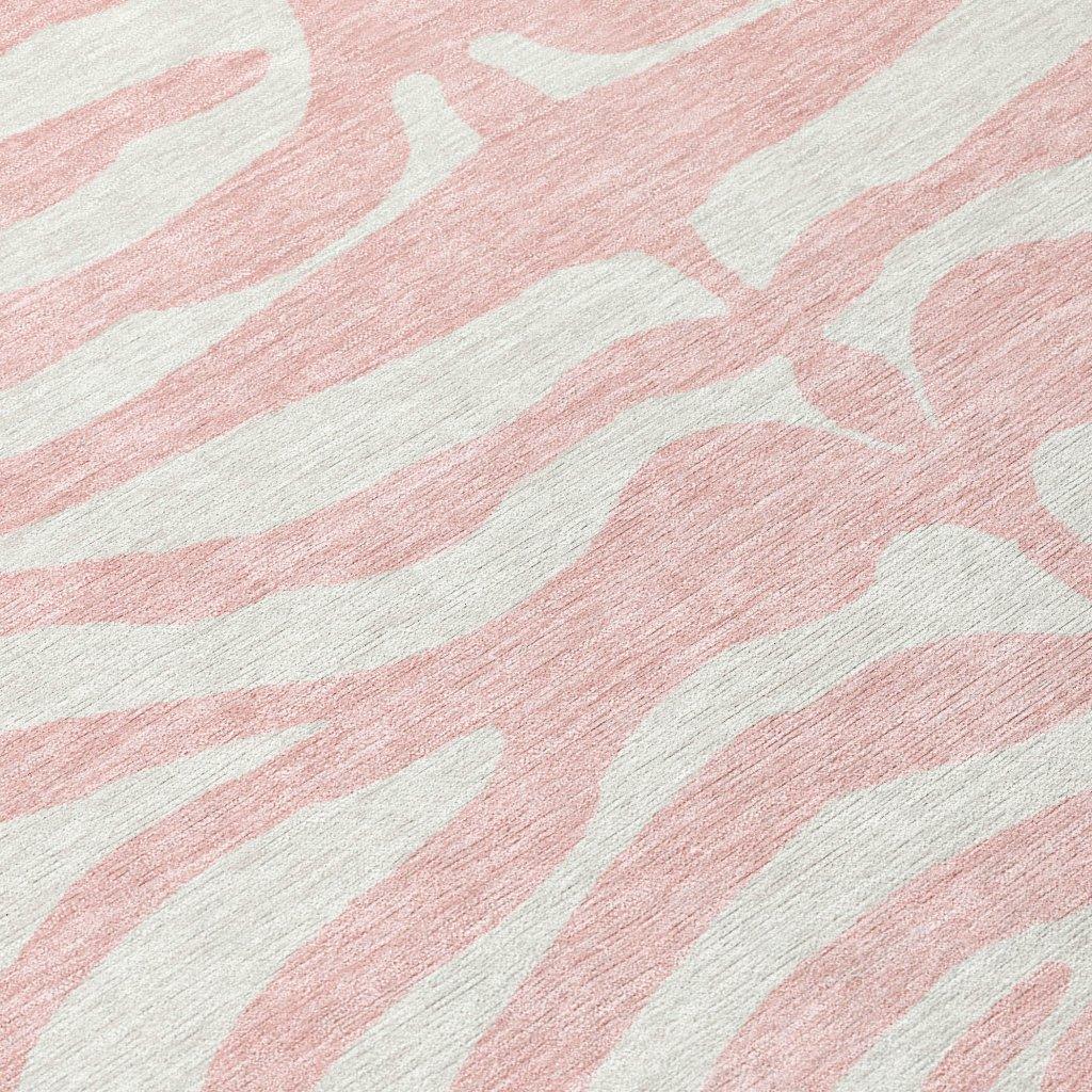 Solstice Pink Washable Indoor-Outdoor Rug-Outdoor Rugs-LOOMLAN Rugs-LOOMLAN