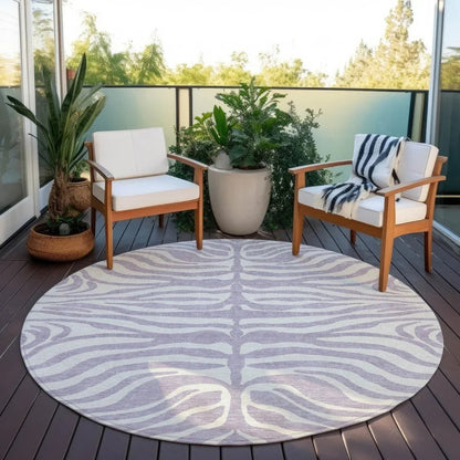 Solstice Purple Washable Indoor-Outdoor Rug-Outdoor Rugs-LOOMLAN Rugs-LOOMLAN