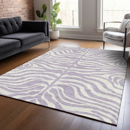 Solstice Purple Washable Indoor-Outdoor Rug-Outdoor Rugs-LOOMLAN Rugs-LOOMLAN