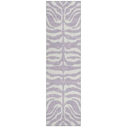 Solstice Purple Washable Indoor-Outdoor Rug-Outdoor Rugs-LOOMLAN Rugs-2'3" x 7'6"-LOOMLAN