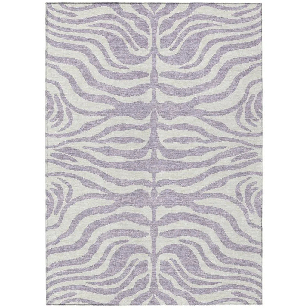 Solstice Purple Washable Indoor-Outdoor Rug-Outdoor Rugs-LOOMLAN Rugs-2'6" x 3'10"-LOOMLAN