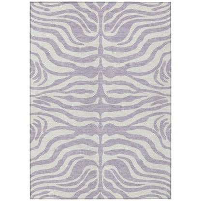 Solstice Purple Washable Indoor-Outdoor Rug-Outdoor Rugs-LOOMLAN Rugs-2'6" x 3'10"-LOOMLAN