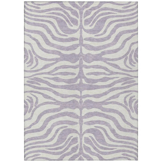 Solstice Purple Washable Indoor-Outdoor Rug-Outdoor Rugs-LOOMLAN Rugs-2'6" x 3'10"-LOOMLAN