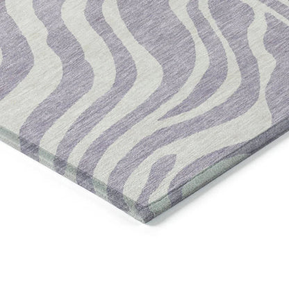 Solstice Purple Washable Indoor-Outdoor Rug-Outdoor Rugs-LOOMLAN Rugs-LOOMLAN