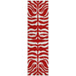 Solstice Red Washable Indoor-Outdoor Rug-Outdoor Rugs-LOOMLAN Rugs-2'3" x 7'6"-LOOMLAN