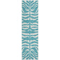 Solstice Teal Washable Indoor-Outdoor Rug-Outdoor Rugs-LOOMLAN Rugs-2'3" x 7'6"-LOOMLAN