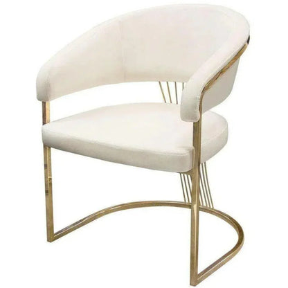 Solstice Velvet Dining Chair - LOOMLAN - Diamond Sofa - Dining Chairs