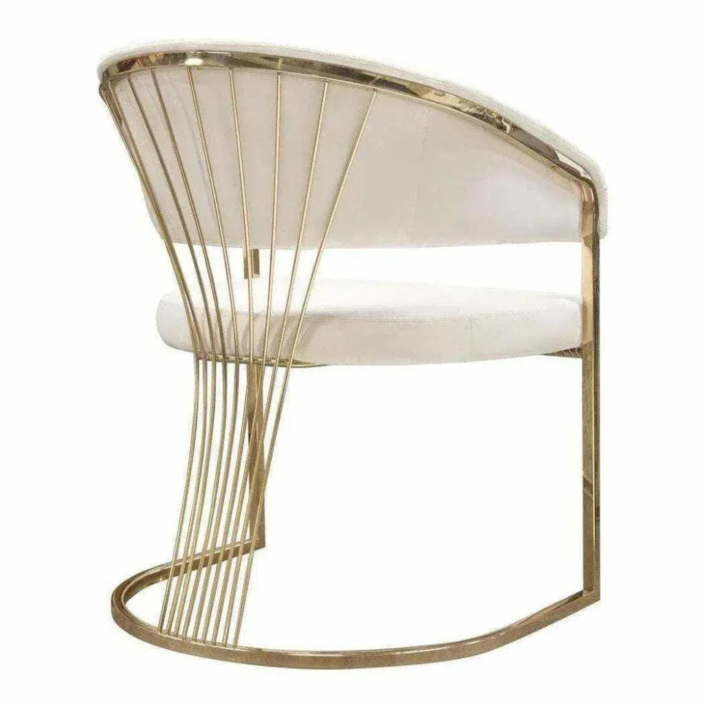 Solstice Velvet Dining Chair - LOOMLAN - Diamond Sofa - Dining Chairs