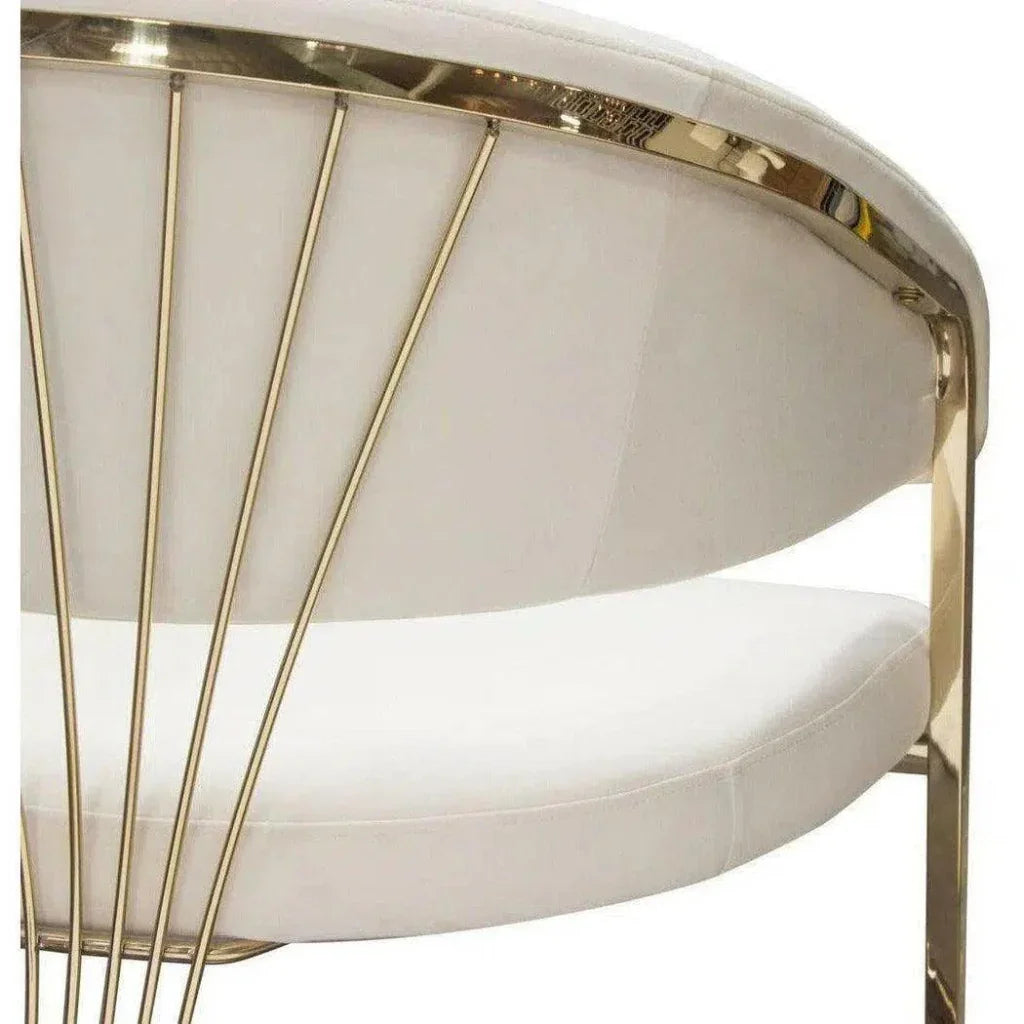 Solstice Velvet Dining Chair - LOOMLAN - Diamond Sofa - Dining Chairs