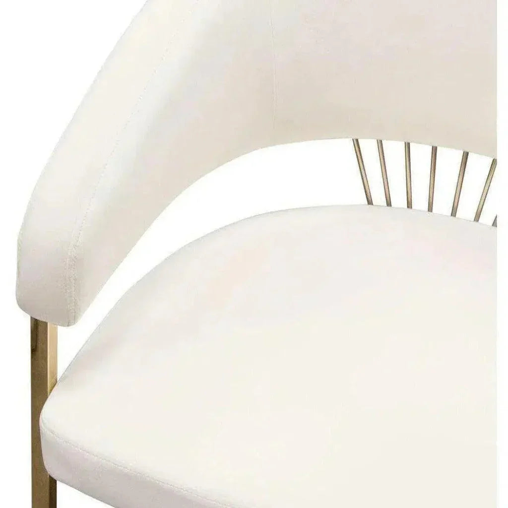 Solstice Velvet Dining Chair - LOOMLAN - Diamond Sofa - Dining Chairs