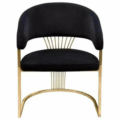 Solstice Velvet Dining Chair - LOOMLAN - Diamond Sofa - Dining Chairs