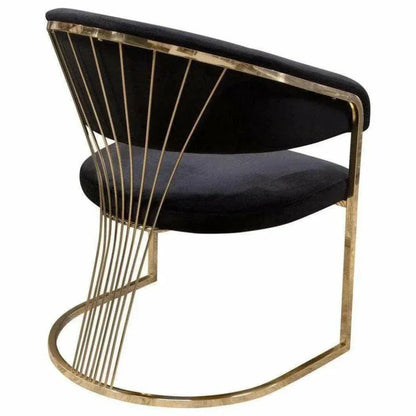 Solstice Velvet Dining Chair - LOOMLAN - Diamond Sofa - Dining Chairs